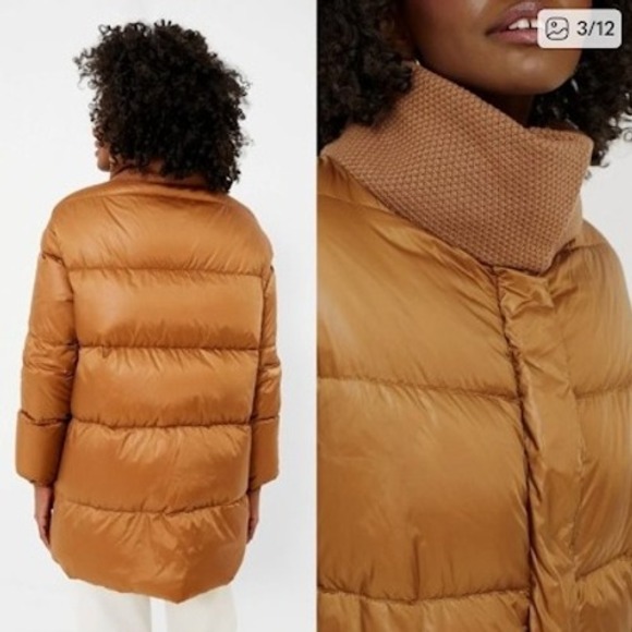 Tuckernuck Copper Reagan Ruffle Down Winter Jacket Womens Size Large - Picture 2 of 14